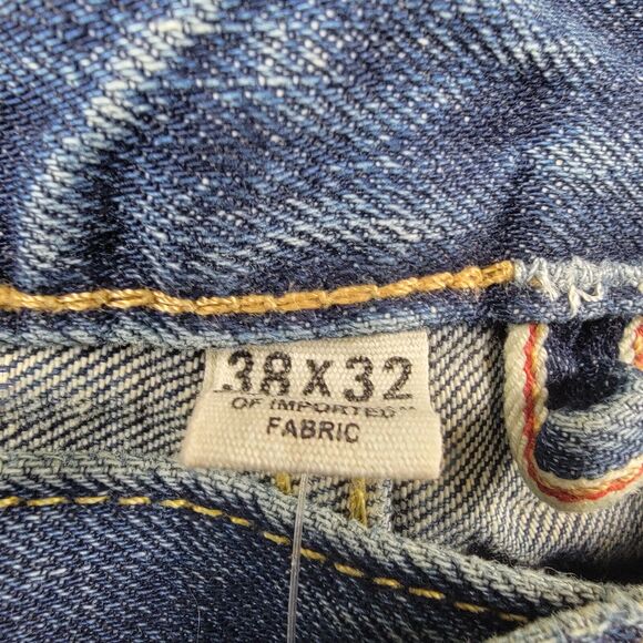 Todd Snyder Slim Fit Paint Destroyed Selvedge Denim Jean Indigo 38x32 NWT - Picture 15 of 16